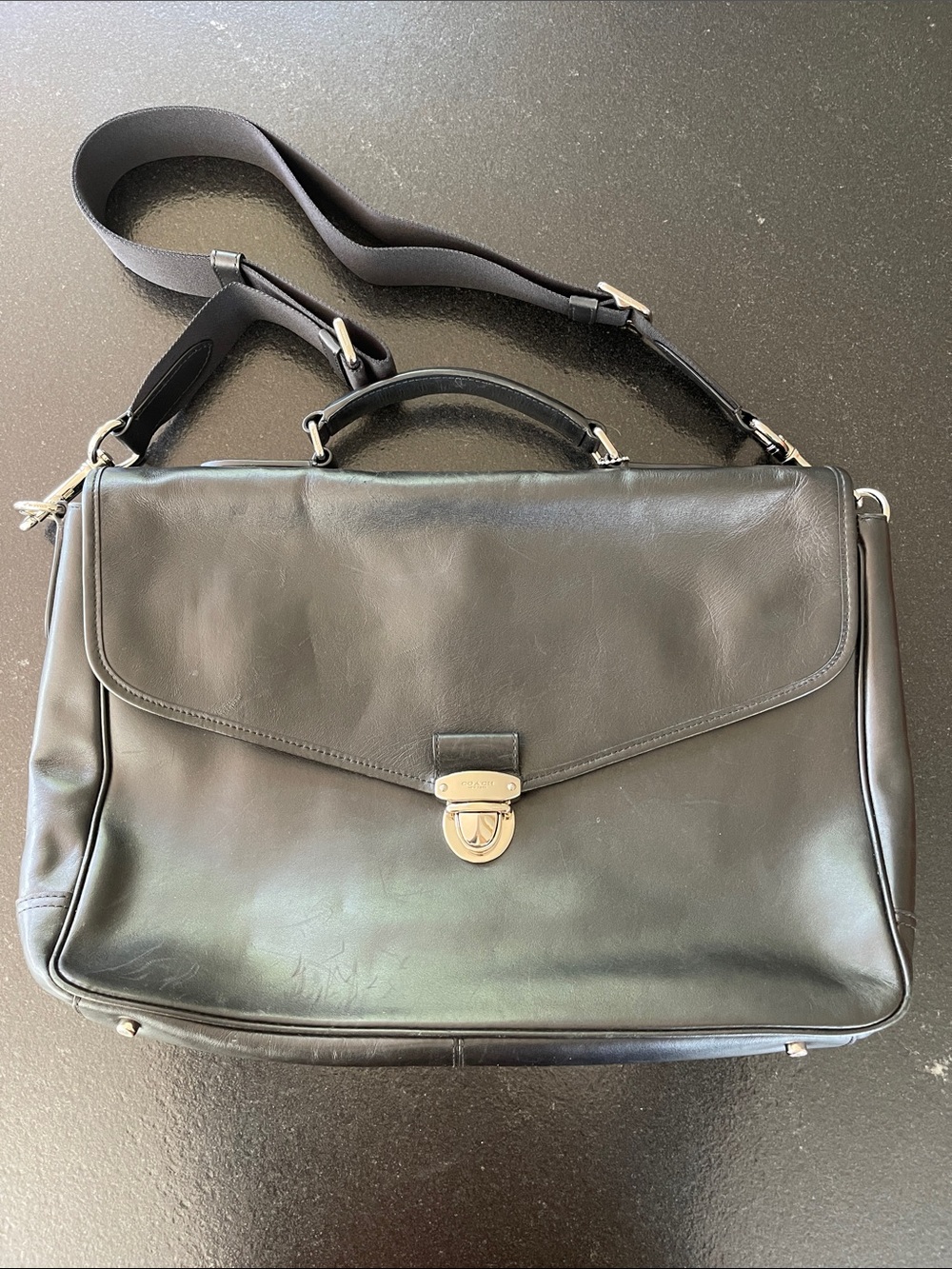 Coach Black Briefcase/Laptop Bag